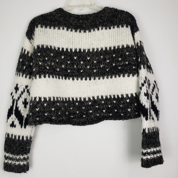 Free People Cropped Sweater Sz XS - Picture 3 of 6